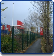 Road leading to the new KFC Sunderland
